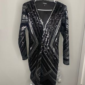 Express long sleeve dress